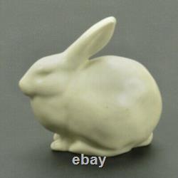 Rookwood Pottery production white rabbit paperweight arts & crafts 1937