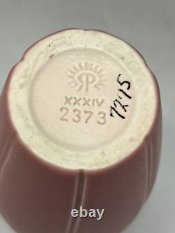 Rookwood Production Pottery Arts & Crafts Pink & Green 7 in Vase 1934 Shape 2373