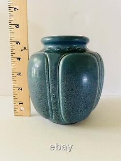 Rookwood Vase No. 2838 Arts and Crafts Mock Turtleback Blue Matte Made in 1928