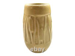 Rookwood Vase XLVIII 1948 Cattails in the Marsh Cream Glossy Glaze