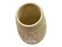 Rookwood Vase XLVIII 1948 Cattails in the Marsh Cream Glossy Glaze