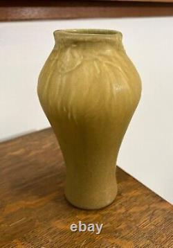 Rookwood pottery 1913 Arts and Crafts Vase Carved Pinecones MINT