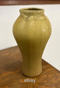 Rookwood pottery 1913 Arts and Crafts Vase Carved Pinecones MINT