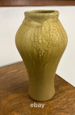 Rookwood pottery 1913 Arts and Crafts Vase Carved Pinecones MINT