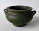 Roseville Art Pottery Carnelian Antique Matte Green Arts & Crafts 2 Handled Pot