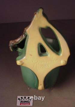 Roseville Art Pottery Pine Cone Wall Pocket 1930's Arts & Crafts Art Deco AS IS