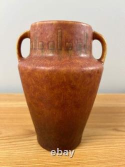 Roseville Art Pottery Windsor Arts And Crafts Rust Colored Vase 546-6