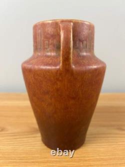 Roseville Art Pottery Windsor Arts And Crafts Rust Colored Vase 546-6