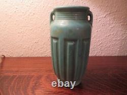 Roseville Arts & Crafts Pottery Zanesville, Ohio, Turquoise Matte Vase ca. 1915