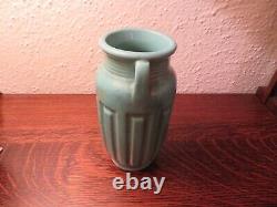 Roseville Arts & Crafts Pottery Zanesville, Ohio, Turquoise Matte Vase ca. 1915