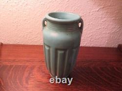 Roseville Arts & Crafts Pottery Zanesville, Ohio, Turquoise Matte Vase ca. 1915