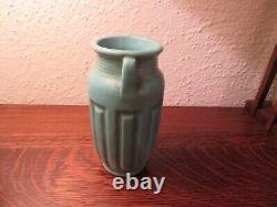 Roseville Arts & Crafts Pottery Zanesville, Ohio, Turquoise Matte Vase ca. 1915