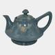 Roseville Aztec Blue 1905 Vintage Arts And Crafts Pottery Ceramic Teapot