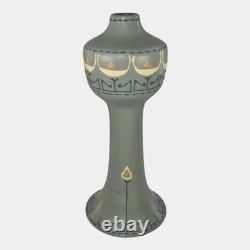 Roseville Aztec Blue 1905 Vintage Arts And Crafts Pottery Squeeze Bag Vase 5 Roseville Aztec Blue 1905 Vintage Arts And Crafts Pottery Squeeze Bag Vase 5