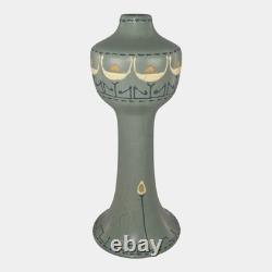 Roseville Aztec Blue 1905 Vintage Arts And Crafts Pottery Squeeze Bag Vase 5 Roseville Aztec Blue 1905 Vintage Arts And Crafts Pottery Squeeze Bag Vase 5