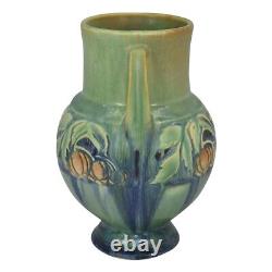 Roseville Baneda 1932 Vintage Arts And Crafts Pottery Green Ceramic Vase 589-6