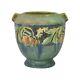 Roseville Baneda 1932 Vintage Arts And Crafts Green Ceramic Vase 587-4