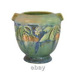 Roseville Baneda 1932 Vintage Arts and Crafts Green Ceramic Vase 587-4