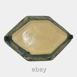 Roseville Baneda Green 1932 Arts And Crafts Handled Ceramic Console Bowl 234-10