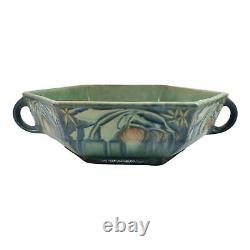 Roseville Baneda Green 1932 Arts And Crafts Pottery Ceramic Console Bowl 237-12
