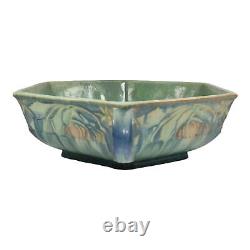 Roseville Baneda Green 1932 Arts And Crafts Pottery Ceramic Console Bowl 237-12