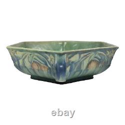 Roseville Baneda Green 1932 Arts And Crafts Pottery Ceramic Console Bowl 237-12