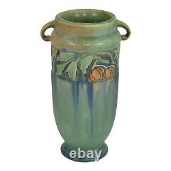 Roseville Baneda Green 1932 Arts And Crafts Pottery Ceramic Flower Vase 590-7