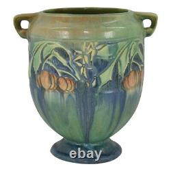 Roseville Baneda Green 1932 Vintage Antique Arts And Crafts Pottery Vase 606-7