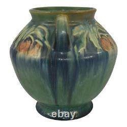 Roseville Baneda Green 1932 Vintage Arts And Crafts Pottery Ceramic Vase 591-6