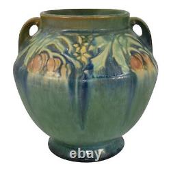 Roseville Baneda Green 1932 Vintage Arts And Crafts Pottery Ceramic Vase 591-6