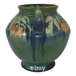 Roseville Baneda Green 1932 Vintage Arts And Crafts Pottery Ceramic Vase 591-6