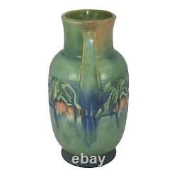 Roseville Baneda Green 1932 Vintage Arts And Crafts Pottery Ceramic Vase 594-9