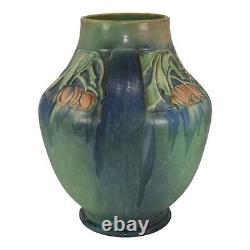 Roseville Baneda Green 1932 Vintage Arts And Crafts Pottery Ceramic Vase 597-10