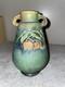 Roseville Baneda Green 1932 Vintage Arts And Crafts Pottery Ceramic Vase 602