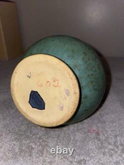 Roseville Baneda Green 1932 Vintage Arts And Crafts Pottery Ceramic Vase 602