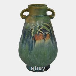 Roseville Baneda Green 1932 Vintage Arts And Crafts Pottery Ceramic Vase 602-6