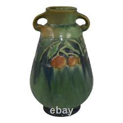 Roseville Baneda Green 1932 Vintage Arts And Crafts Pottery Ceramic Vase 602-6