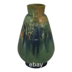 Roseville Baneda Green 1932 Vintage Arts And Crafts Pottery Ceramic Vase 602-6