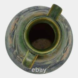 Roseville Baneda Green 1932 Vintage Arts And Crafts Pottery Ceramic Vase 602-6