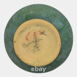 Roseville Baneda Green 1932 Vintage Arts And Crafts Pottery Ceramic Vase 602-6