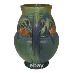 Roseville Baneda Green 1932 Vintage Arts And Crafts Pottery Vase 596-9