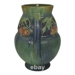 Roseville Baneda Green 1932 Vintage Arts And Crafts Pottery Vase 596-9