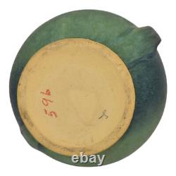 Roseville Baneda Green 1932 Vintage Arts And Crafts Pottery Vase 596-9