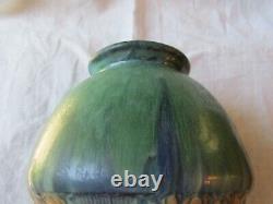 Roseville Baneda Green Vase, Arts & Crafts Pottery, 6 1/4 in