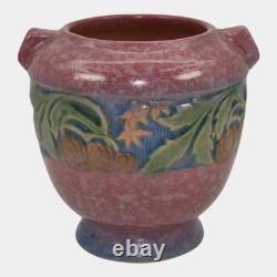 Roseville Baneda Pink 1932 Arts And Crafts Pottery Ceramic Vase 587-4