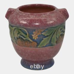 Roseville Baneda Pink 1932 Arts And Crafts Pottery Ceramic Vase 587-4