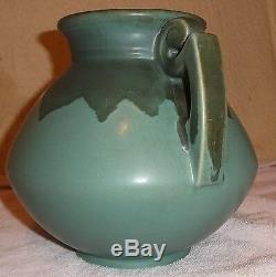 Roseville Carnelian 2 Handle Vase Pot Arts & Crafts Large 8 1/2
