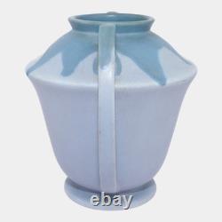 Roseville Carnelian I Blue 1924 Vintage Art Pottery Ceramic Vase 334-8