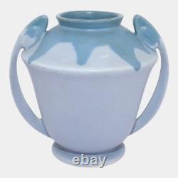 Roseville Carnelian I Blue 1924 Vintage Art Pottery Ceramic Vase 334-8
