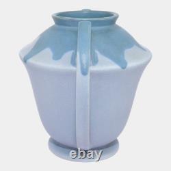 Roseville Carnelian I Blue 1924 Vintage Art Pottery Ceramic Vase 334-8